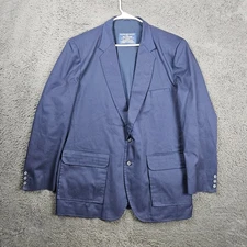 Tilley Endurables Travellers Jacket Mens 46 Tall Blue Blazer Sport Coat