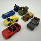 Vintage 1989 G1 Transformers Micromasters Autobot Race Car Patrol Flak Lot Of 7