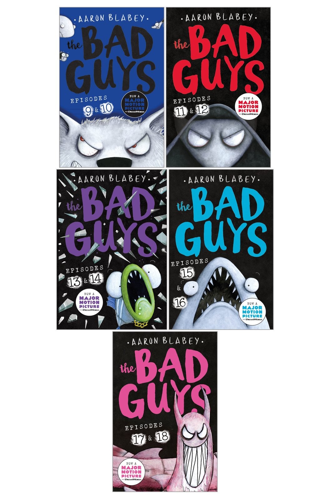 Bad Guys 5 Collection Collection Episodes 9-18 Aaron Blabey - NEW (Free P+P)