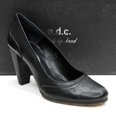 n.d.c. made by hand Beatrice Pumps Ladies size 36.5 / 6.5 Black Shoes New in Box
