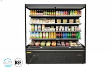 NSF 77" Open Air Curtain Merchandiser Display Cooler Beverage Refrigerator
