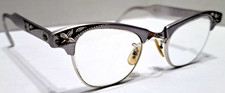 ART CRAFT Eyeglass FRAMES RETRO ALUMINUM - 1950 1960 Ladies W/ Case - VINTAGE