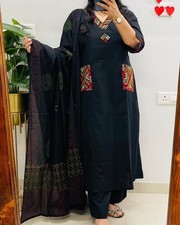 Women Designer Pakistani Kurta Pant Dupatta Set Indian Party Wear Salwar Kameez