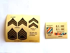 GI Joe Army Sticker Sheets Set of 2 Original Hasbro Decal Insignia & ID