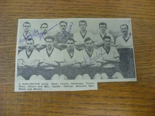 1958/1959 Darlington: Autographed Team Group With 4 Signature's To Include Furph