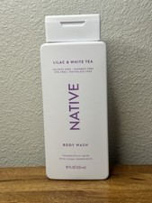 Native Body Wash Lilac  White Tea 18 oz Sulfate Paraben Dye Phthalate Free