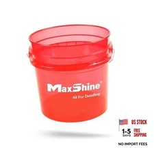 3.5 Gallon Universal Detailing Bucket Red Car Wash 3.5g Bucket Red