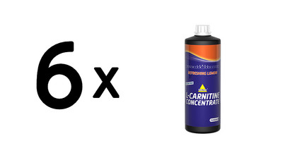 6 x Inkospor L-Carnitine Concentrate (1000ml) Refreshing Lemon (23,33 EUR/L)