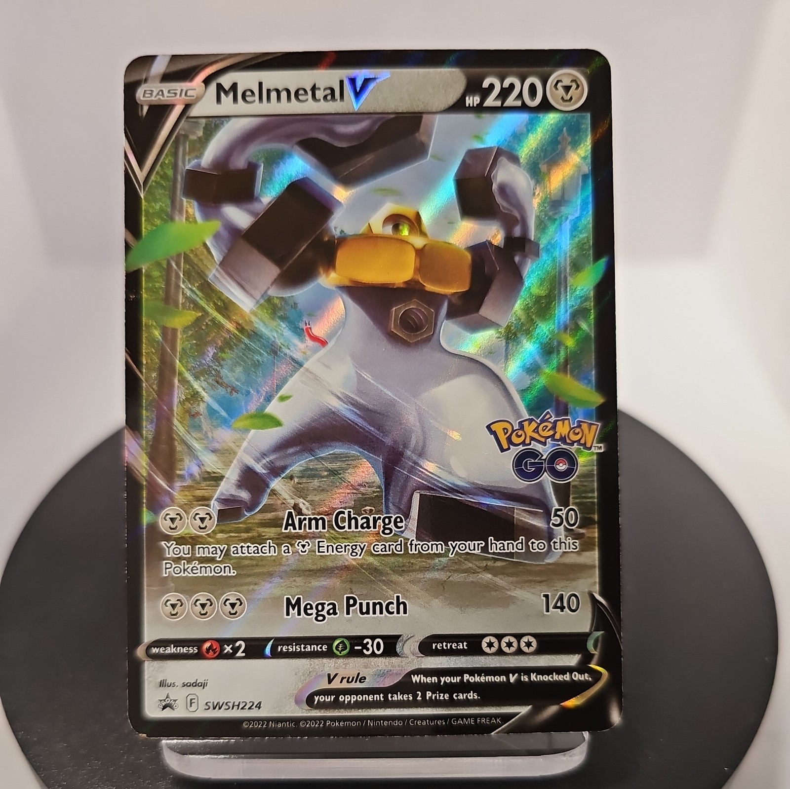 Melmetal V SWSH224 Ultra Rare Black Star Promo Pokemon Card NM FAST