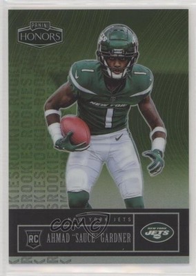 2022 Panini Honors Rookies Green 1/25 Ahmad Gardner Sauce #50 Rookie RC v9t
