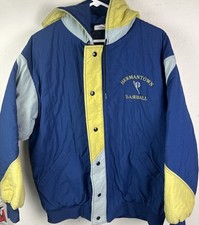 Vintage Hermantown Hawks Baseball Puffer Jacket Minnesota High School Coat