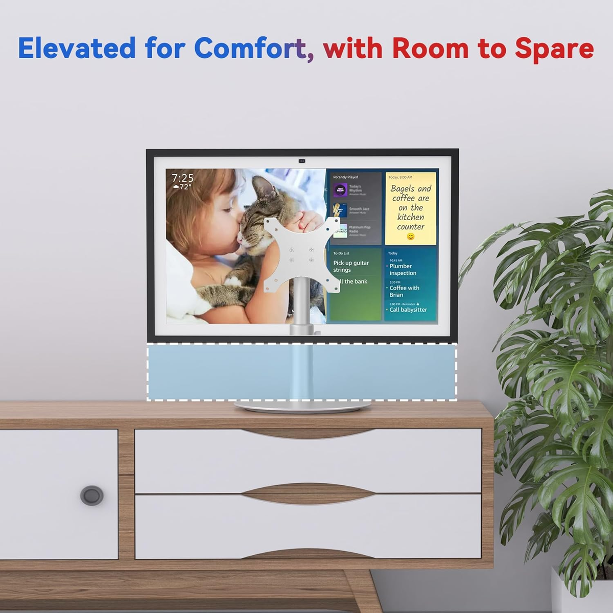 Stand for Echo Show 15 (1St, 2Nd Gen), Echo Show 21 with Swivel