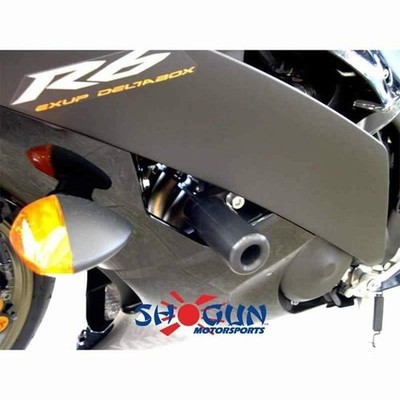 Shogun No-Cut Frame Sliders Black Yamaha YZF-R6 2008-2016