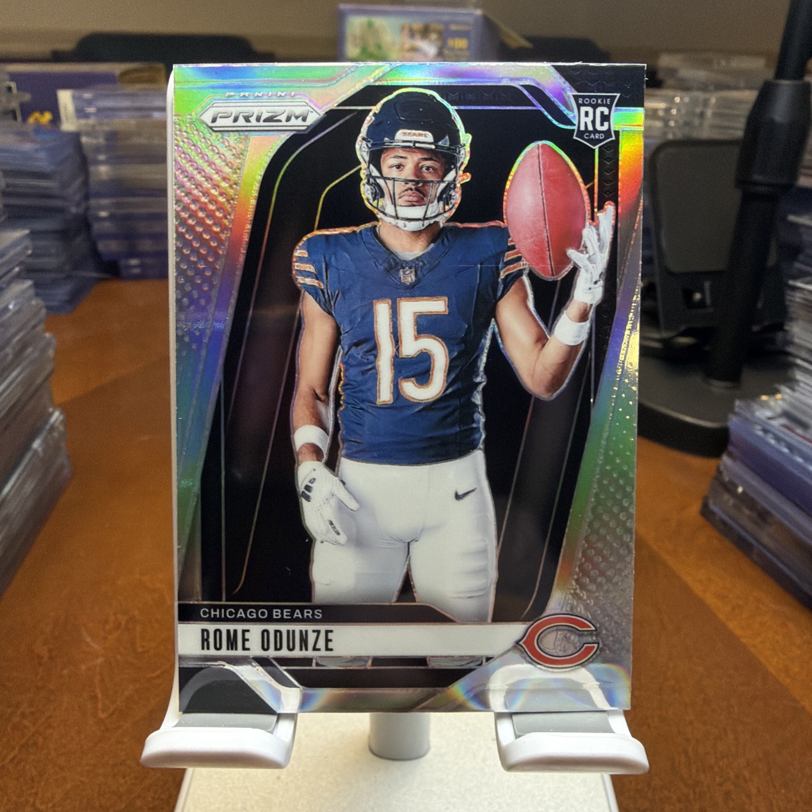 2024 Panini Prizm Rome Odunze Rookie Variation Silver #36 RC Chicago Bears