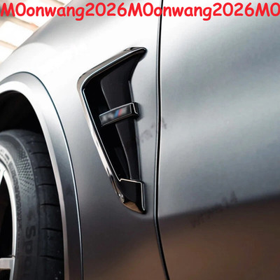 F98 X4 M Style Side Fender Air Flow Grille Vents For BMW X4 G02 LCI 2019-2025