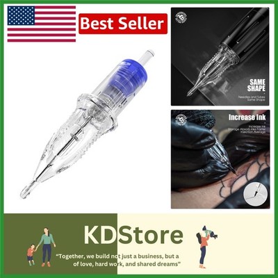 Professional 20PCS Tattoo Cartridges - 1201RL Round Liner with Transparent Body