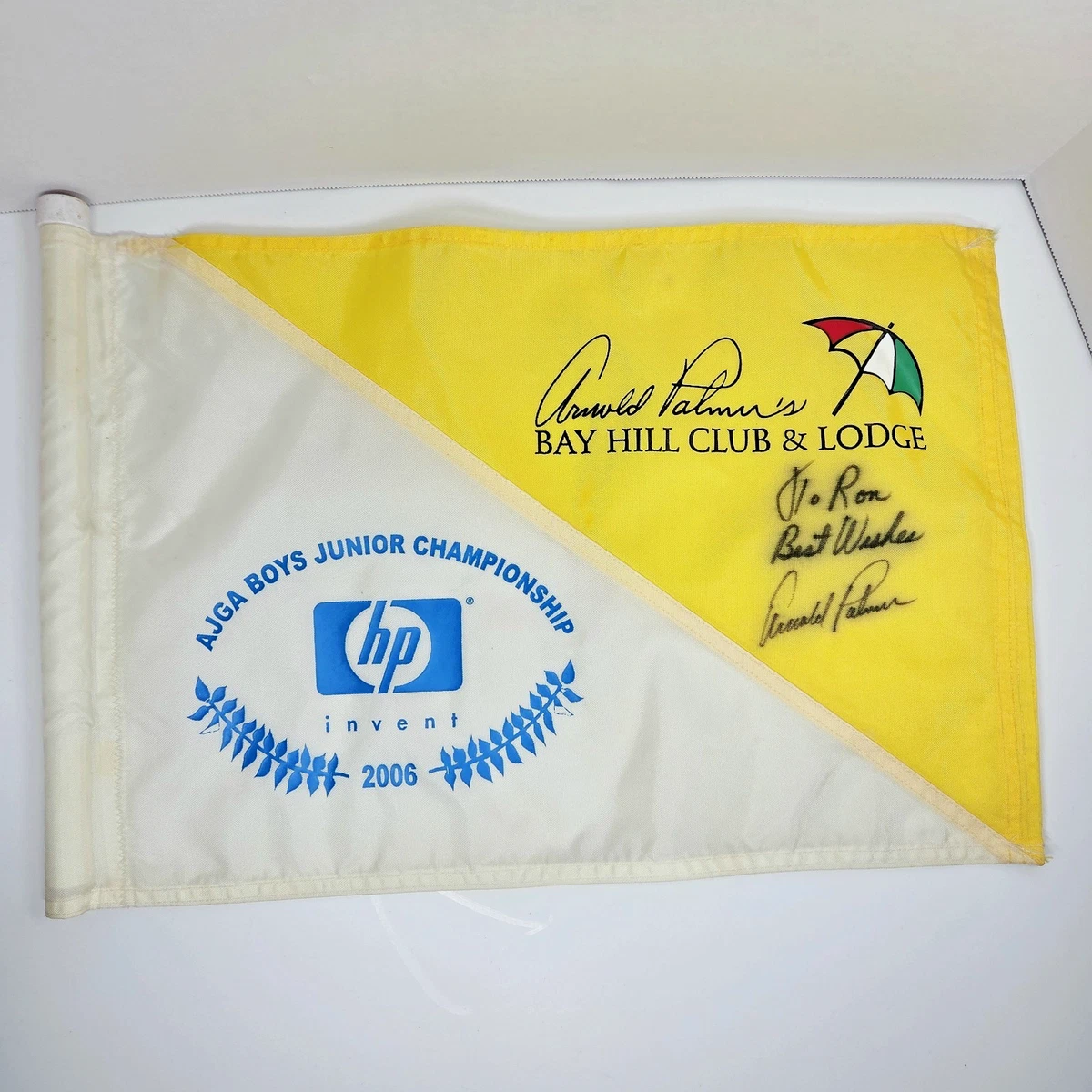 Drapeau Putting Green Et Casquette – Arnold Palmer Bay Hill 2011 – Collector