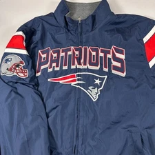 NFL New England Patriots Men's XXL Reversible Full Zip Football Team Jacket EUC