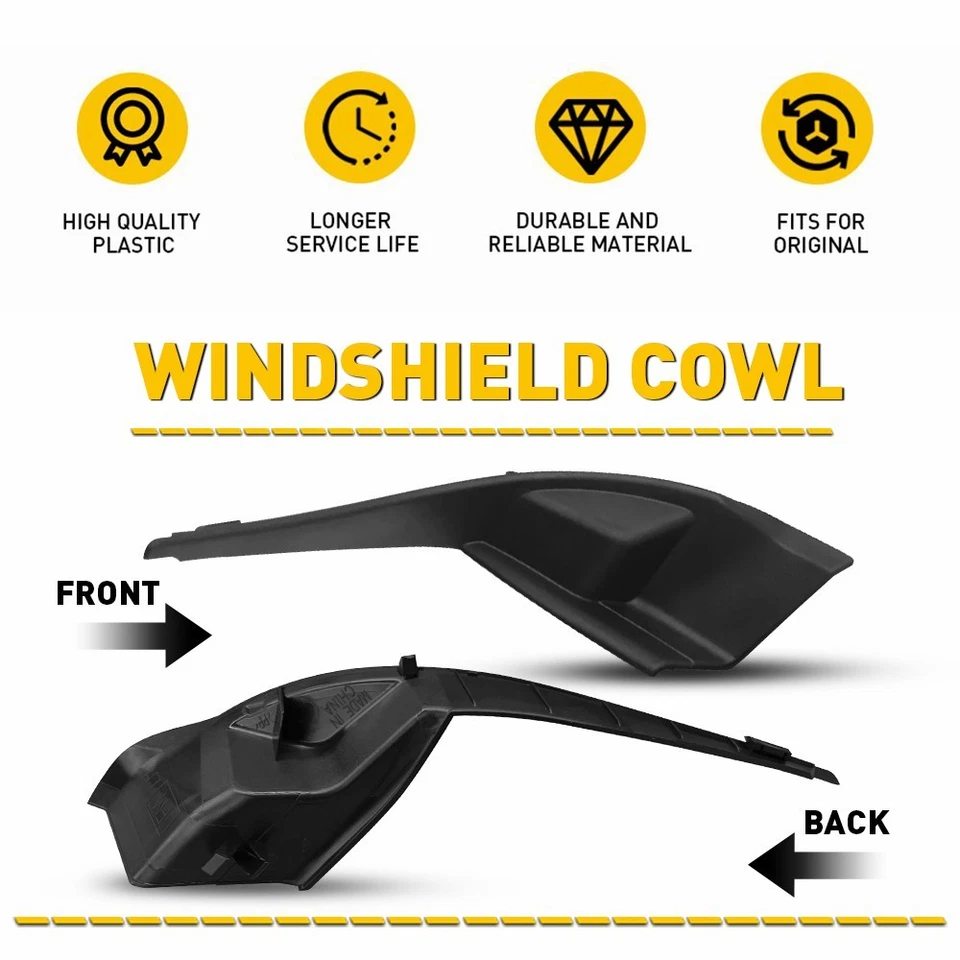 LH RH Cowl Panel End Caps Fit 14-18 Subaru Forester Windshield Wiper Area 2-20X - Image 4 of 4