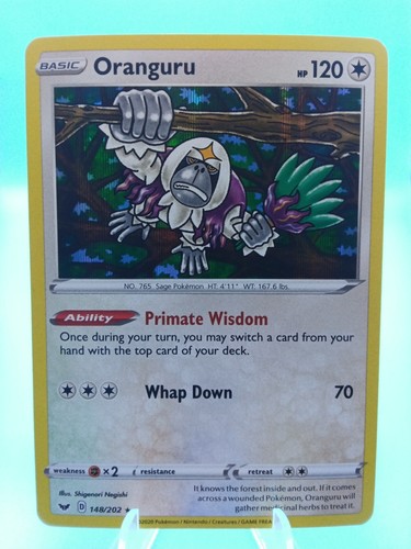 2020 Pokemon Sword & Shield Base Set Oranguru #148