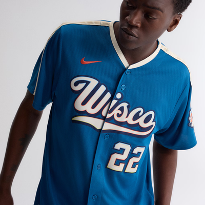 2026　WBC　11　潔潔　ジェジェ　応援　野球ユニフォーム　ブルー Christian Yelich Milwaukee Brewers Nike 2026 City Connect Stadium