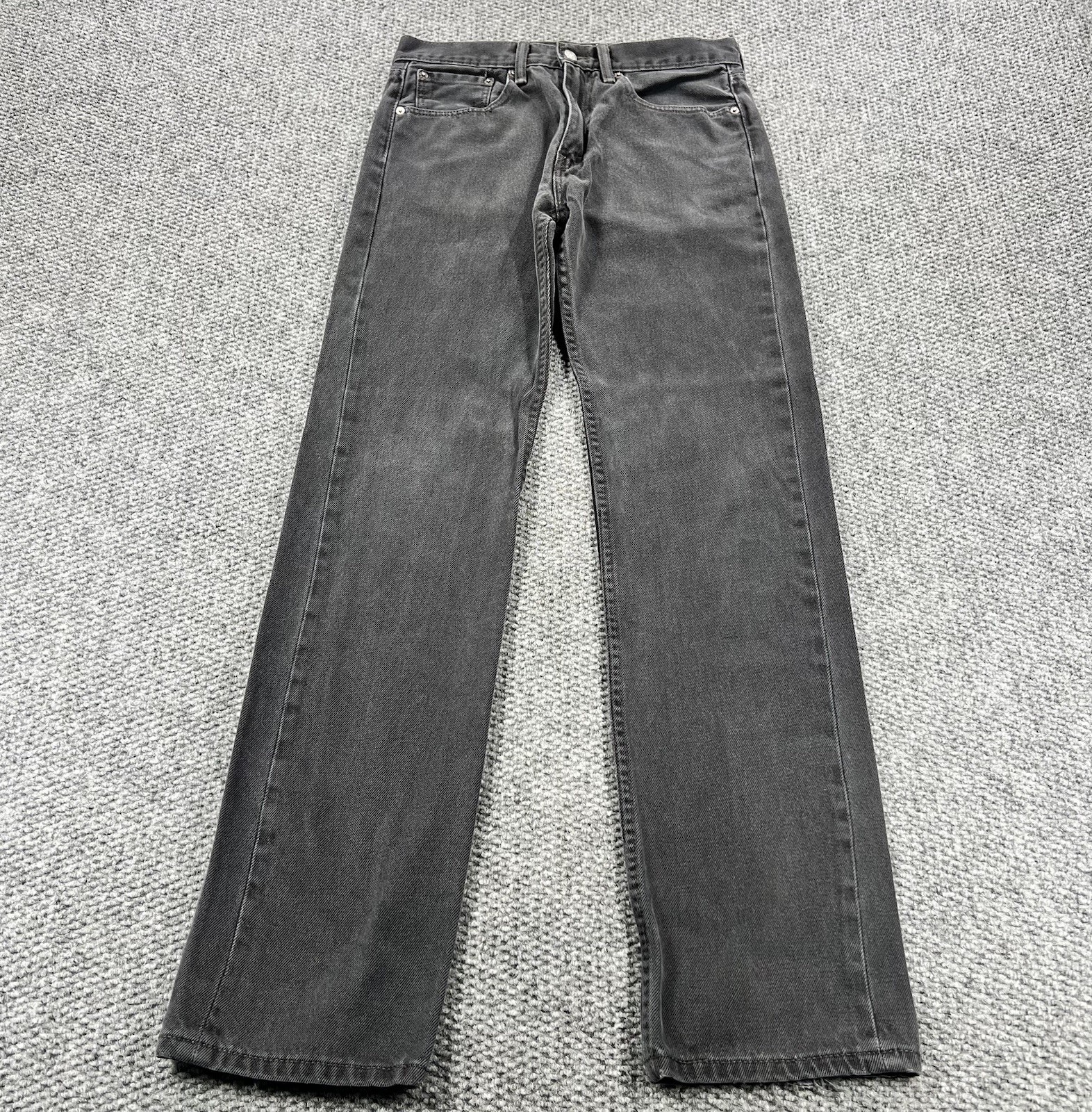 32x36 Black Regular Fit Straight Leg