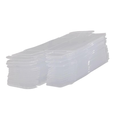 50 Stück 1/64 Protector Clear PVC Cases Staubdicht 30x40x82mm Geschenkbox für Puppen