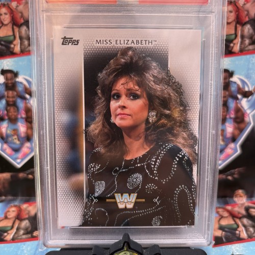Miss Elizabeth WWE Topps Women’s Division 2017 Base Roster Card #R-39 PSA 9 - Picture 2 of 6