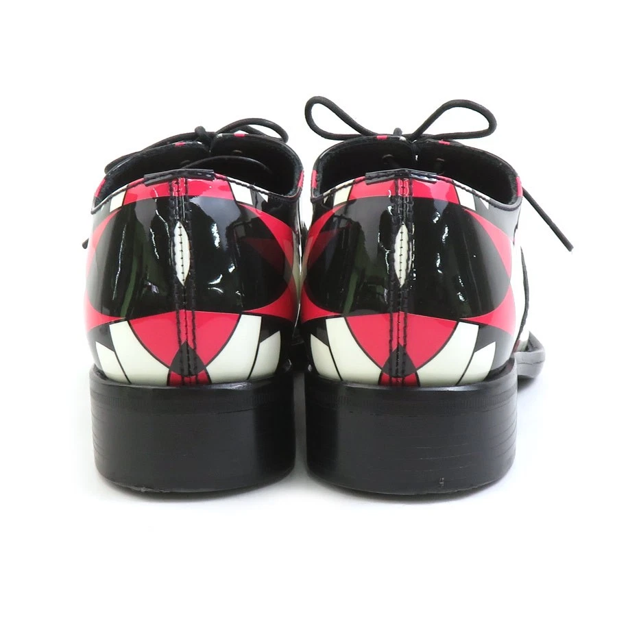 Mocassins authentiques PRADA chaussures en cuir verni multicolore - h31619i - Photo 4/4