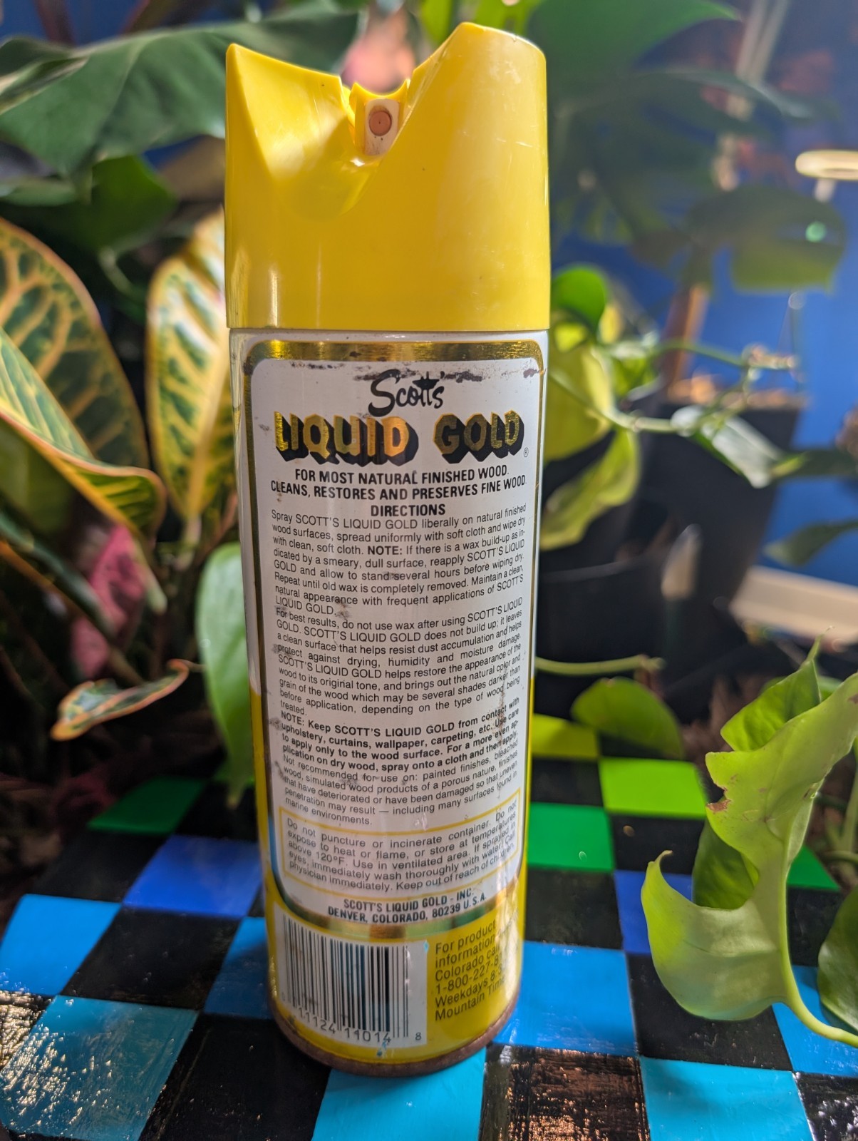 Vintage Scott’s Liquid Gold 14 oz  Lemon Scent Wood Cleaner Prop Full 1980s 90s