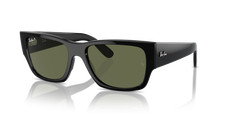 Ray-Ban Carlos Black/ Green Polarized 56 mm Sunglasses RB0947S 901/58 56-18