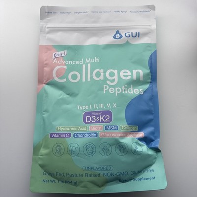 8in1 Advanced Multi Collagen Peptides 16 Oz - Hydrolyzed Protein | Type I II ...
