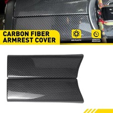 Carbon Fiber Center Armrest Storage Box Trim US Fit Mercedes Benz W205 X253 W213