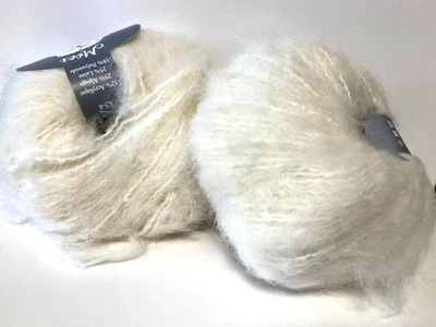lot de 5 pelotes de laine ALPAGA blanc cassé 10/ fabriqué en Italie - Photo 1/3