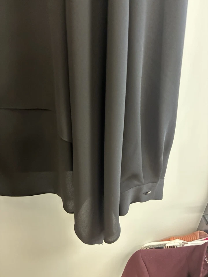 Alfani Black Layered Asymmetrical Hem Long Sleeve Blouse Size XXL - Image 4 of 4
