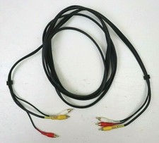 12Ft 3 RCA Male to 3 RCA Male Composite Extension AV Audio Video Yellow Red Whit
