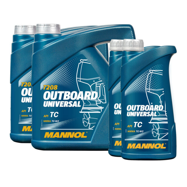 10 (2x4+2x1) Liter MANNOL Outboard Universal 2-Takt-Öl für Jet Ski / Außenborder