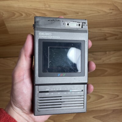 Vintage Seiko LVD-202 TFT Pocket Color Television TV AS IS FOR