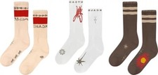 Travis Scott Cactus Jack Reverse Jack Multicolor Trio Unisex Socks McDonalds New