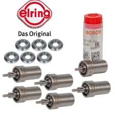 6 Bosch Fuel Injectors + 6 Seals Mercedes W124 OM603 3.0d 0434250128