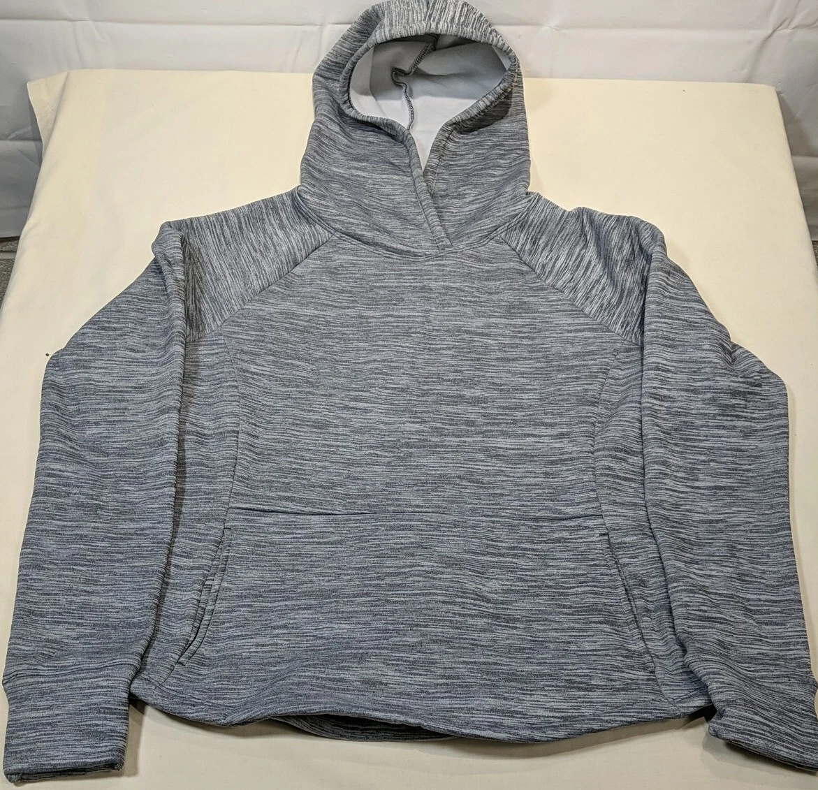 XERSION Women's Gray Quick-Dri Thumb-Holes Stretch Hooded Sweatshirt size M NWT