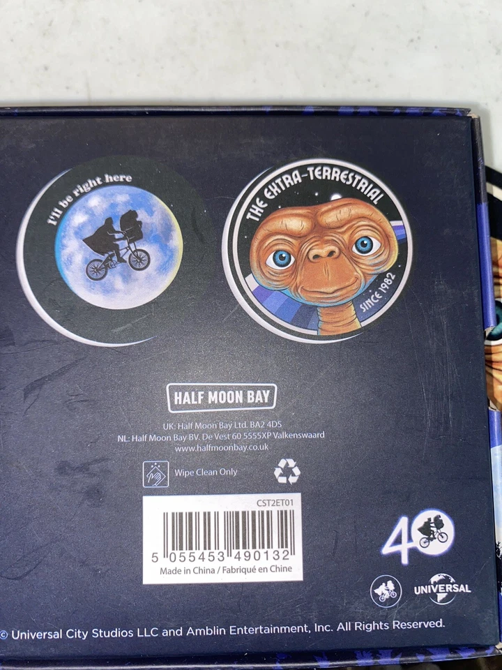 ET THE EXTRA TERESTRIAL JUEGO DE 2 POSAVASOS DE MESA DE CERÁMICA Foto 3 de 3