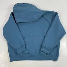 Anrabess Hoodie Womens Medium Blue Long Sleeve Pullover Oversized Fleece Workout