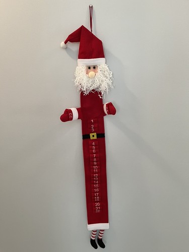 Christmas Advent Calendar Santa Countdown Very Nice Long Legs - Picture 12 of 16