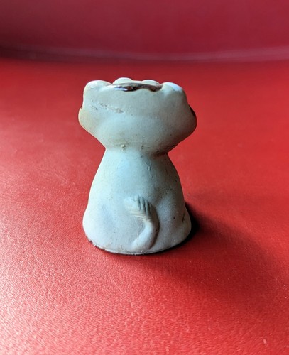 Vintage Ceramic Pottery Lion Figurine Small Plant Sitter 2” - Picture 4 of 11