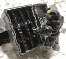 6x Halo SMG In Custom Vertical Crate Build Weapon Case Mega Construx Compatible