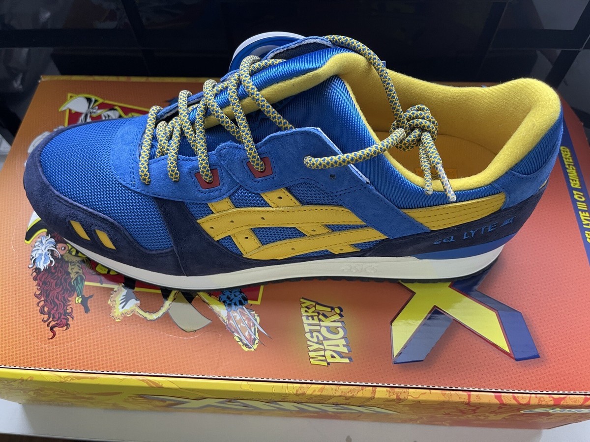 Kith Marvel ASICS Gel-Lyte III Size 11.5 Cyclops Colors Blue 