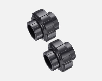 PVC Union Pipe Fitting， 4PCS 1 Inch Slip Union Coupling Adapter, Schedule 80, EP