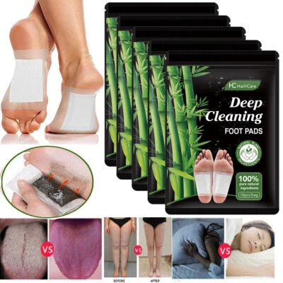 HAILICARE Upto300x Detox Foot Patches Foot Pads Body Toxins Feet Slimming Cleansing Herbal