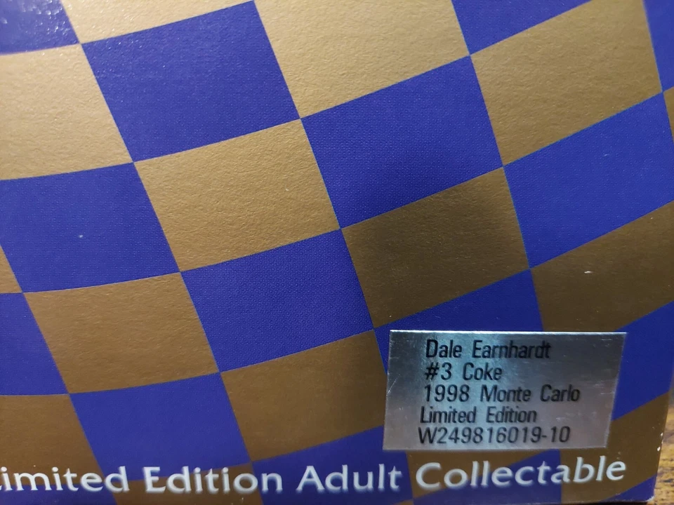 Monte Carlo 1998 1/24 Nascar Dale Earnhardt Coca-Cola #3 Adult Collection Limited Foto 4 de 4
